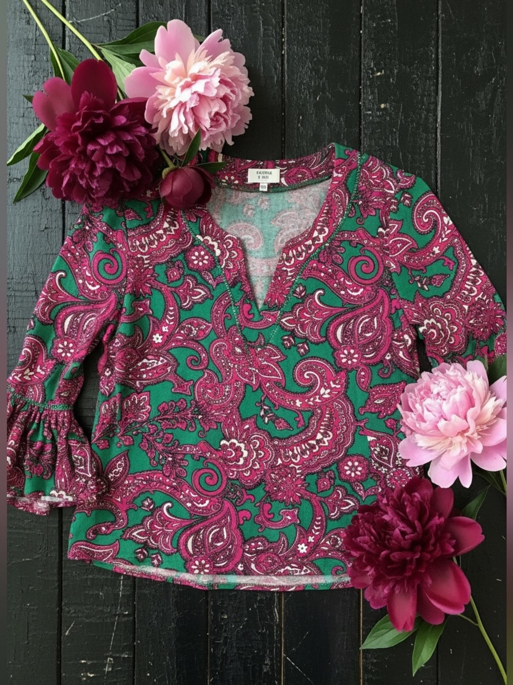 Crown and Ivy Paisley top
